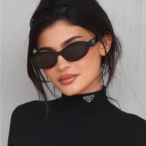 PRADA OPR 26ZS Cat Eye SUNGLASSES in BLACK